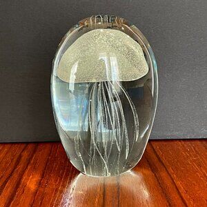 Handmade Glass Jellyfish, Jellyfish Ornaments, Handmade Art Glass Sculpture
